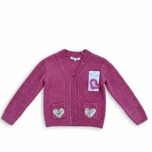 btween Pink Chenille Sweater Knit Top